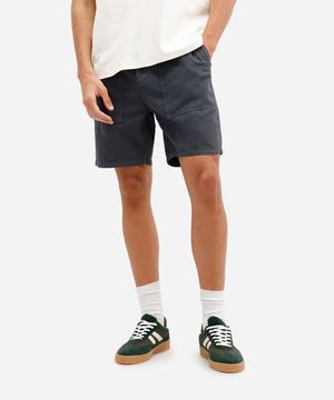 bermuda jogger masculina de sarja cinza