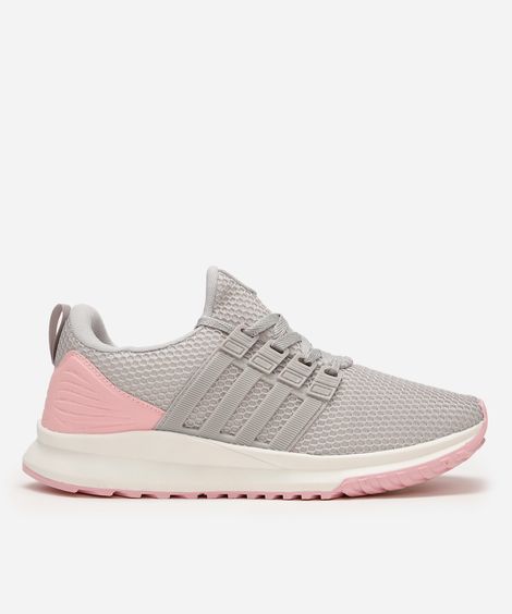 tênis esportivo feminino texturizado cinza