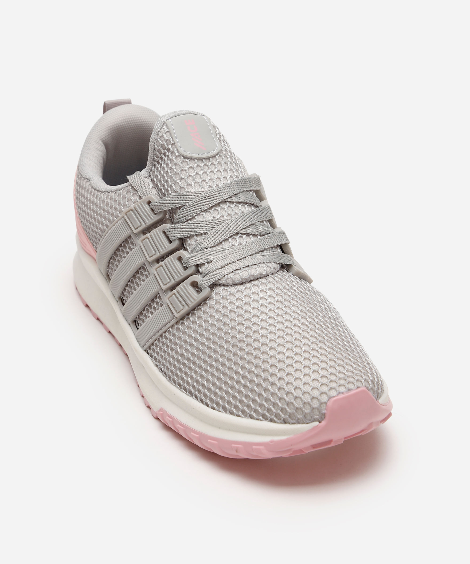 tênis esportivo feminino texturizado cinza