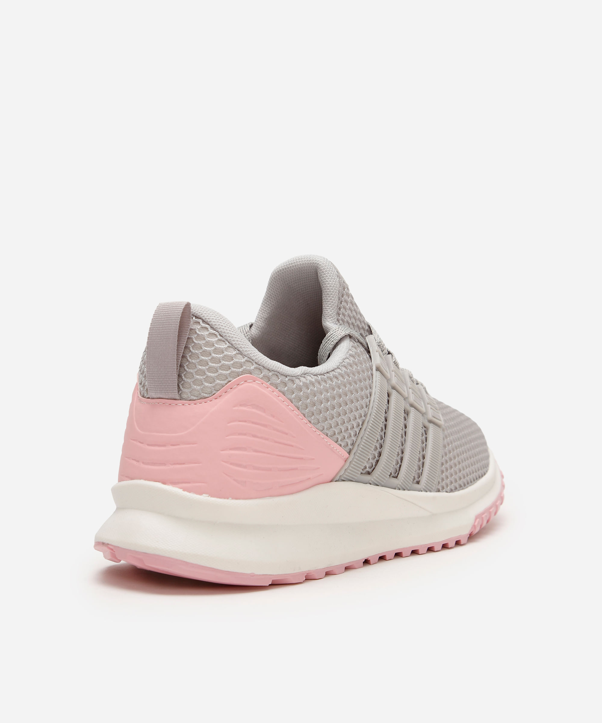 tênis esportivo feminino texturizado cinza