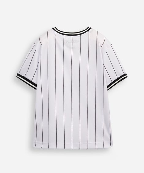 camiseta esportiva infantil minecraft off white