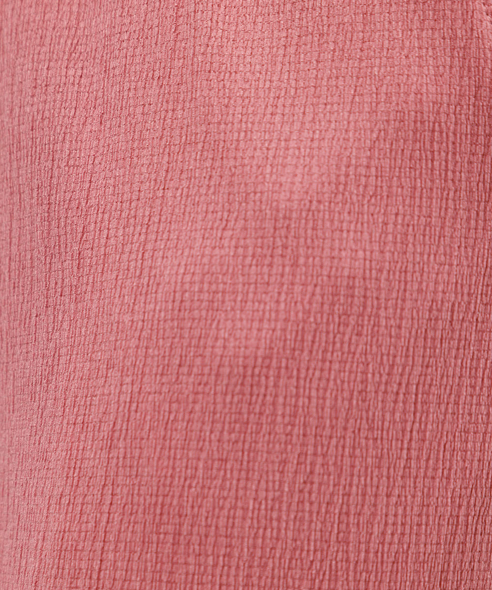 calça wide leg feminina texturizada rosa