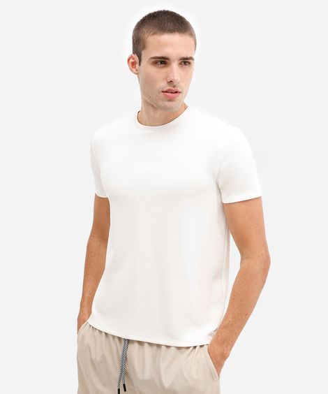 camiseta slim masculina de modal básica cea sports branca