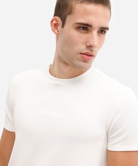 camiseta slim masculina de modal básica cea sports branca