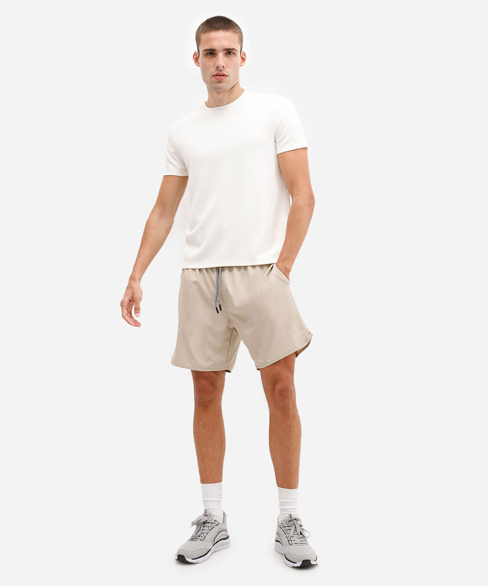 camiseta slim masculina de modal esportiva ace básica branca