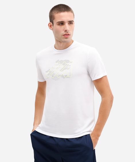 camiseta masculina esportiva camuflada branca