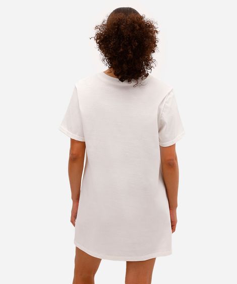 camisola feminina de algodão hello kitty off white