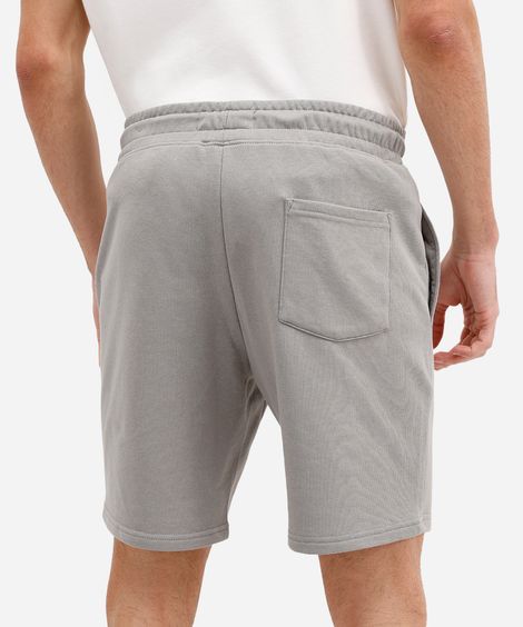 bermuda relaxed moletom cós elastico com cordão verde