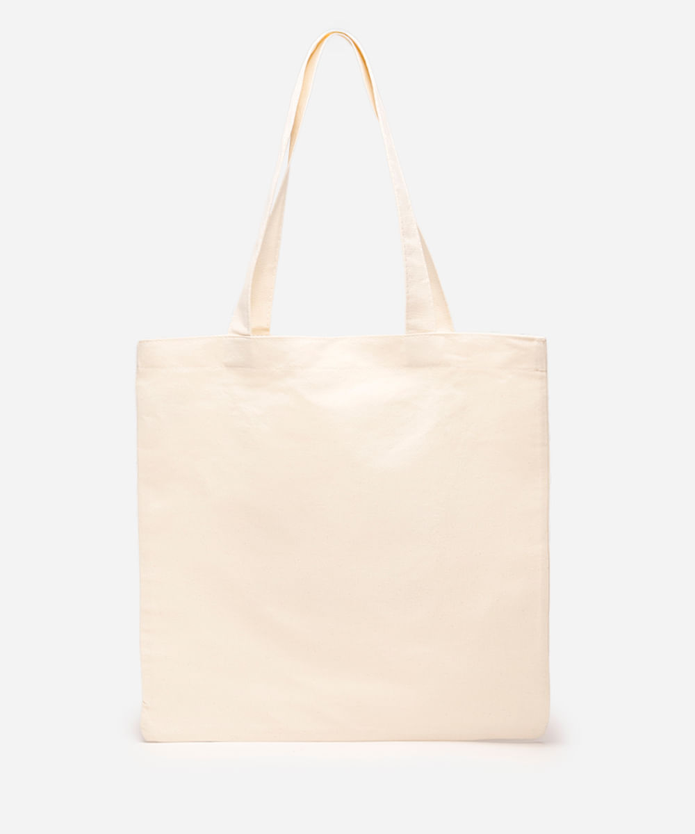 ecobag de algodão lets wine about it bege
