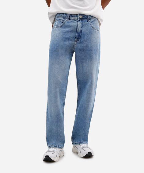 calça baggy masculina jeans azul
