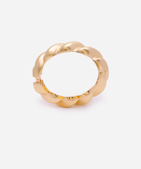 pulseira texturizada dourada