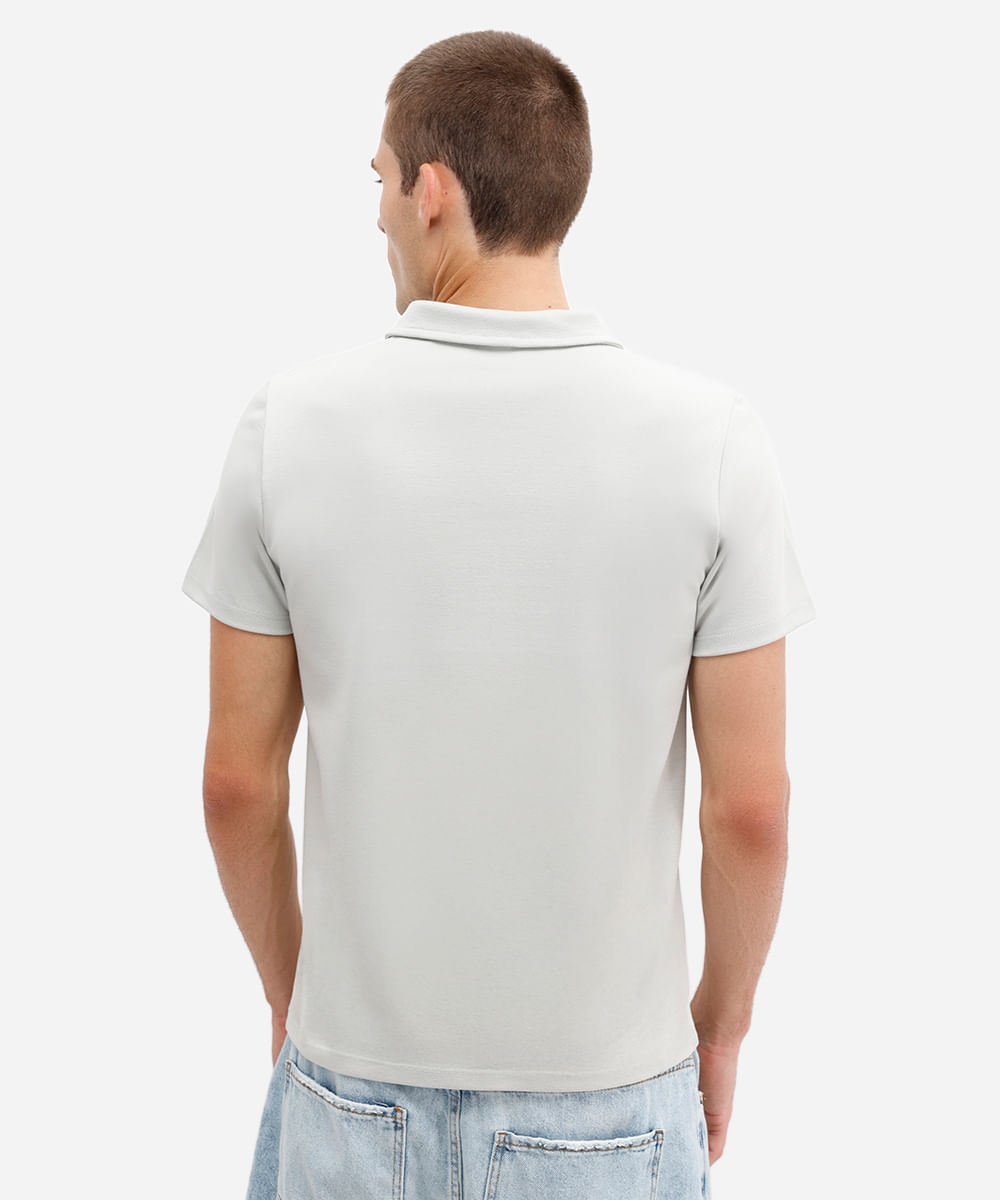 polo comfort masculina de algodão manga curta verde