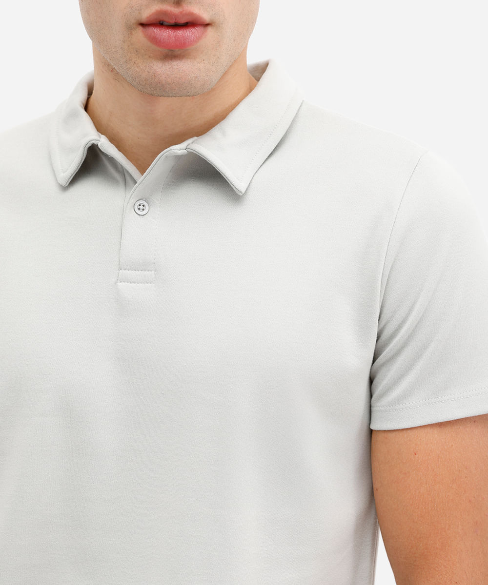 polo comfort masculina de algodão manga curta verde
