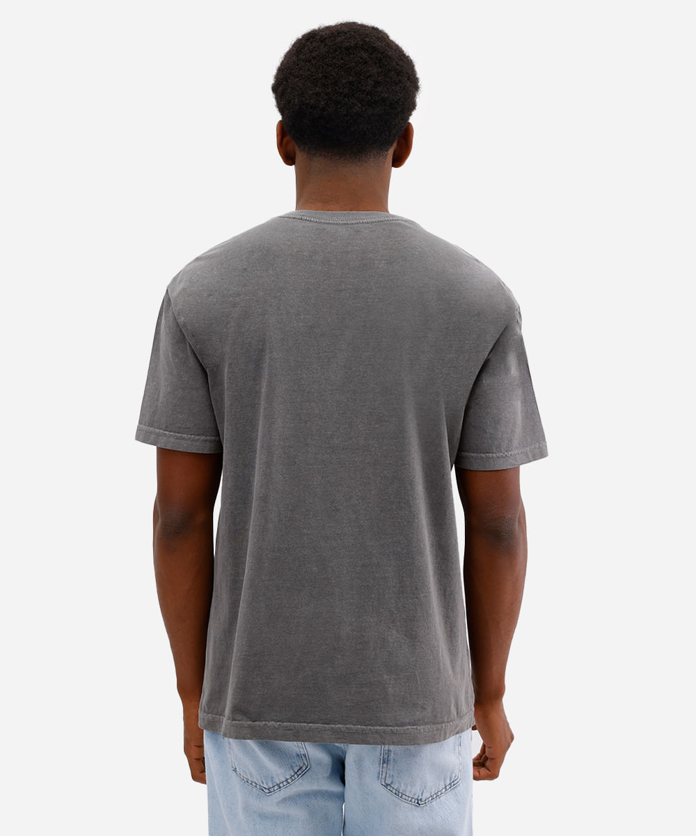 camiseta masculina de algodão raiders nfl estonada cinza