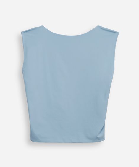 blusa juvenil de poliamida azul