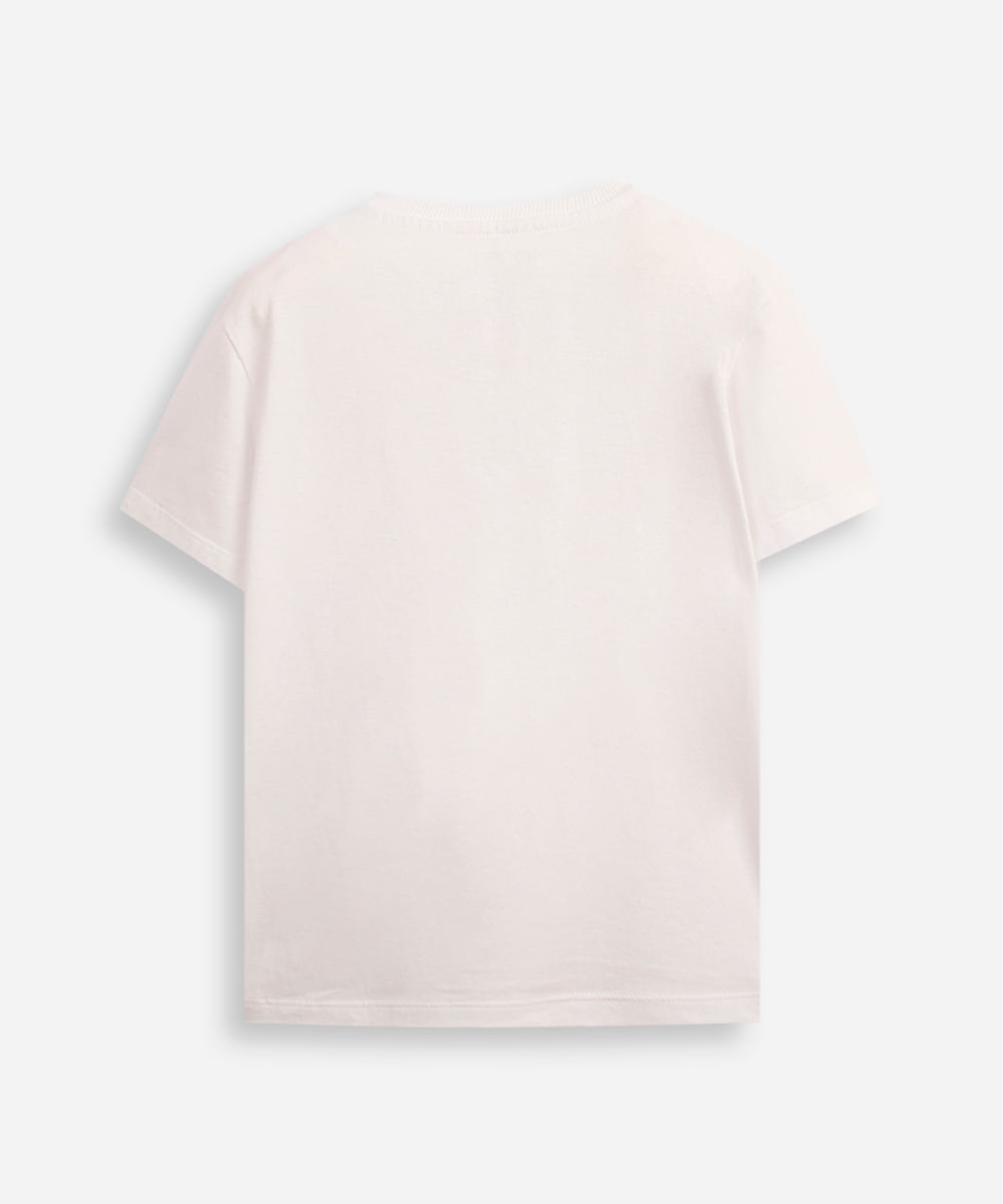 camiseta infantil estampa califórnia off white