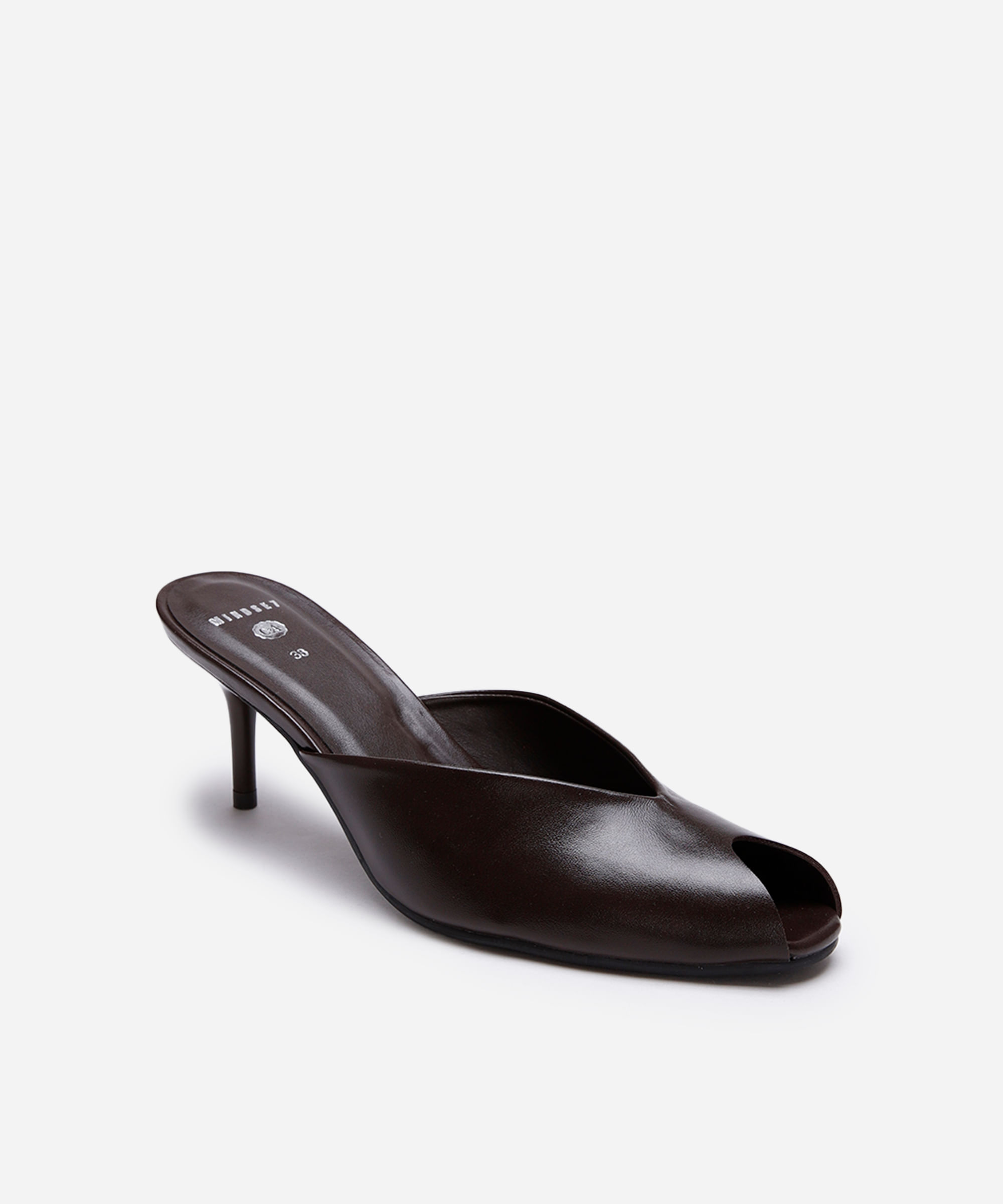 mule salto fino mindset marrom