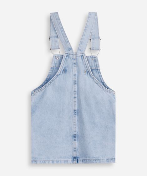 salopete jeans infantil stitch azul