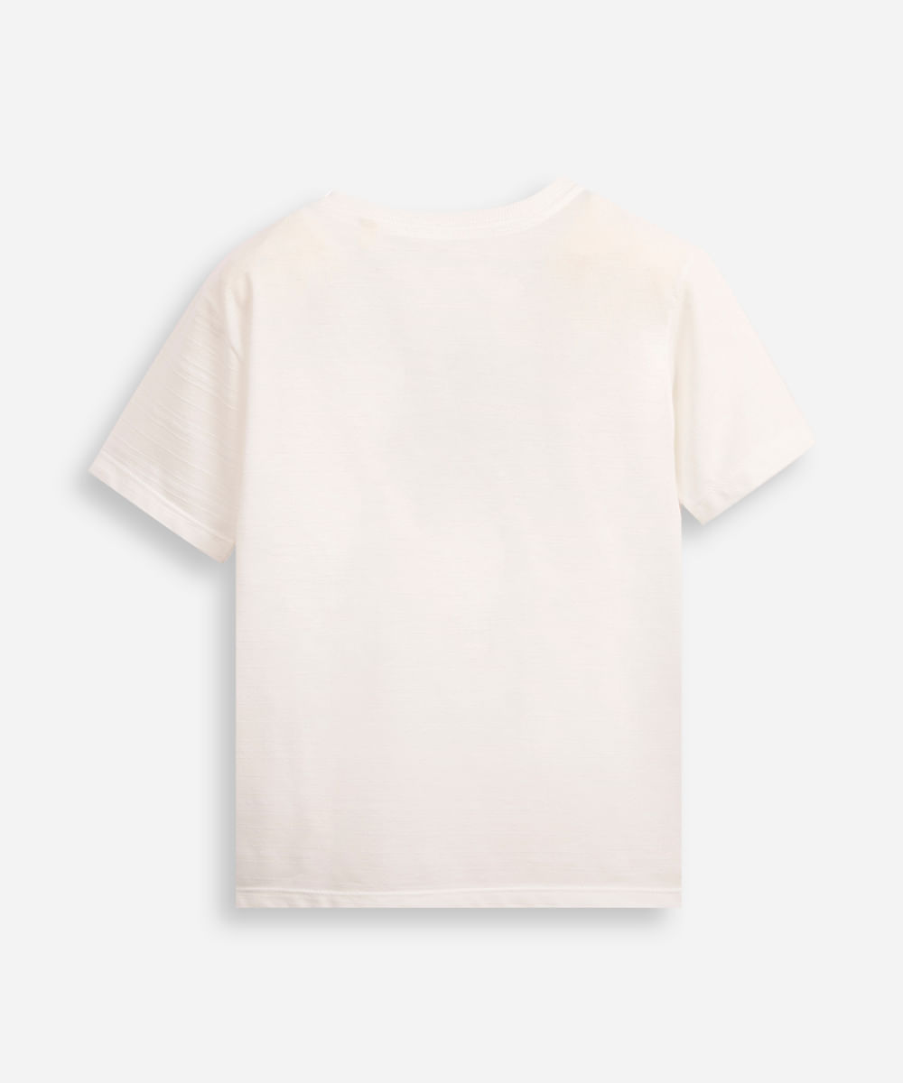 camiseta infantil de algodão homem aranha off white