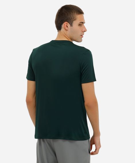 camiseta masculina com listras verde