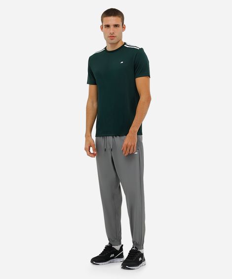 calça jogger masculina esportiva com bolsos cinza