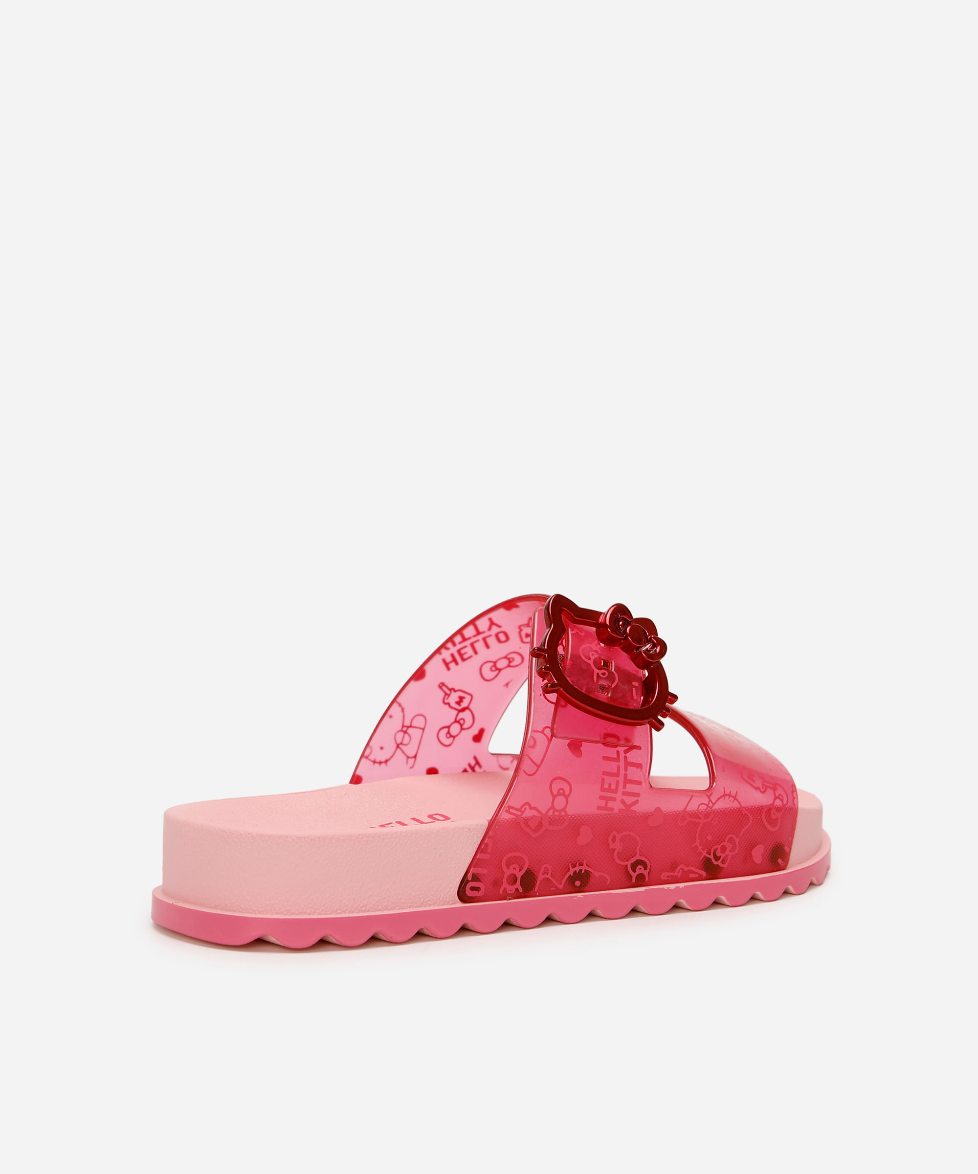 chinelo slide infantil hello kitty grendene rosa