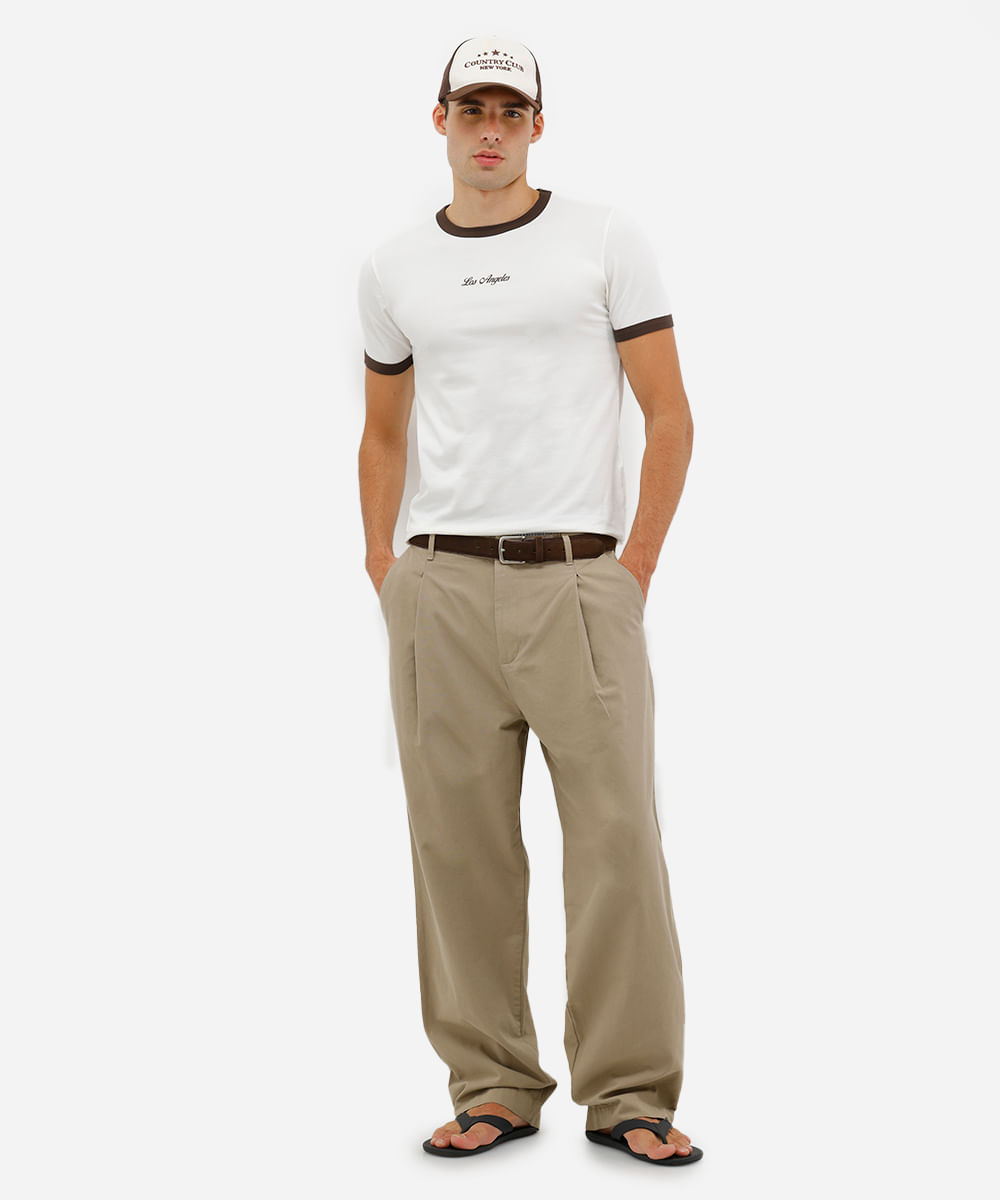 camiseta muscle masculina de algodão los angeles off white