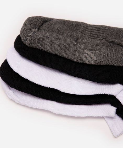 kit de 5 meias masculinas cano curto cea sports colorido