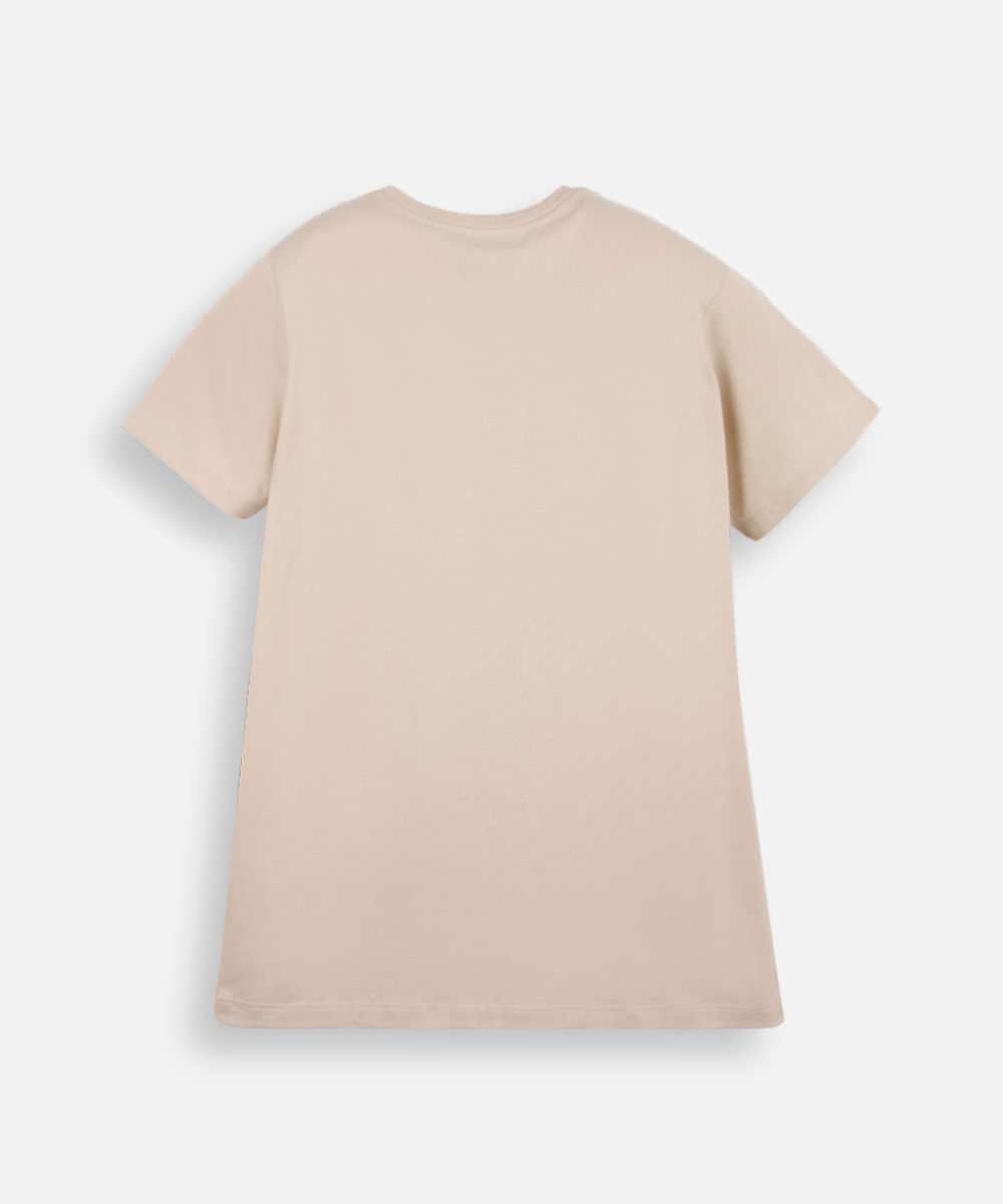 camiseta infantil demon slayer tanjiro bege