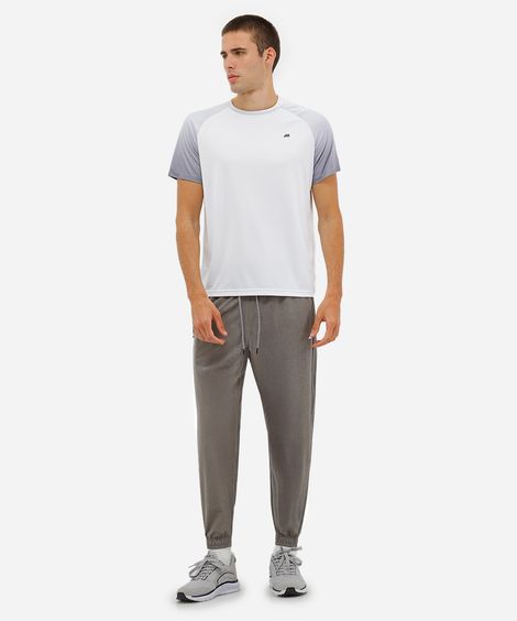 calça jogger masculina esportiva com bolsos cinza