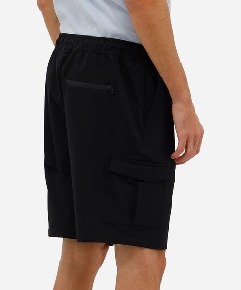 short masculino boardshort walk com bolso cargo preto