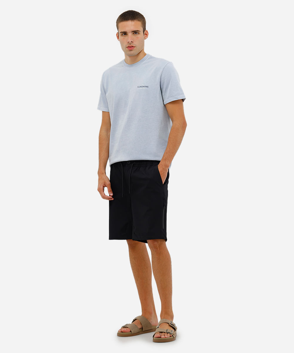 short masculino boardshort walk com bolso cargo preto