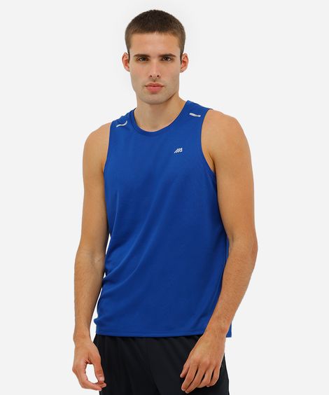 regata esportiva running masculina azul
