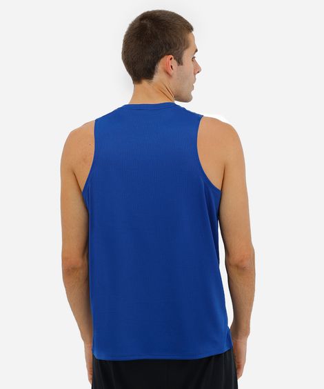 regata esportiva running masculina azul