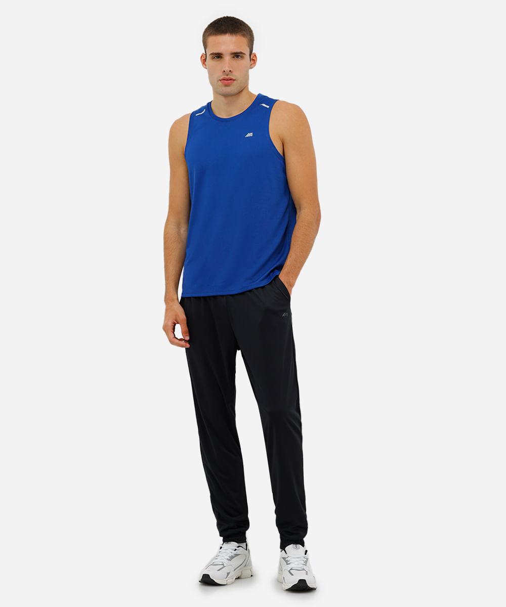 regata esportiva running masculina azul