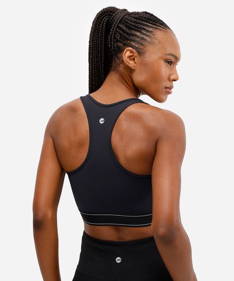 top nadador feminino esportivo preto