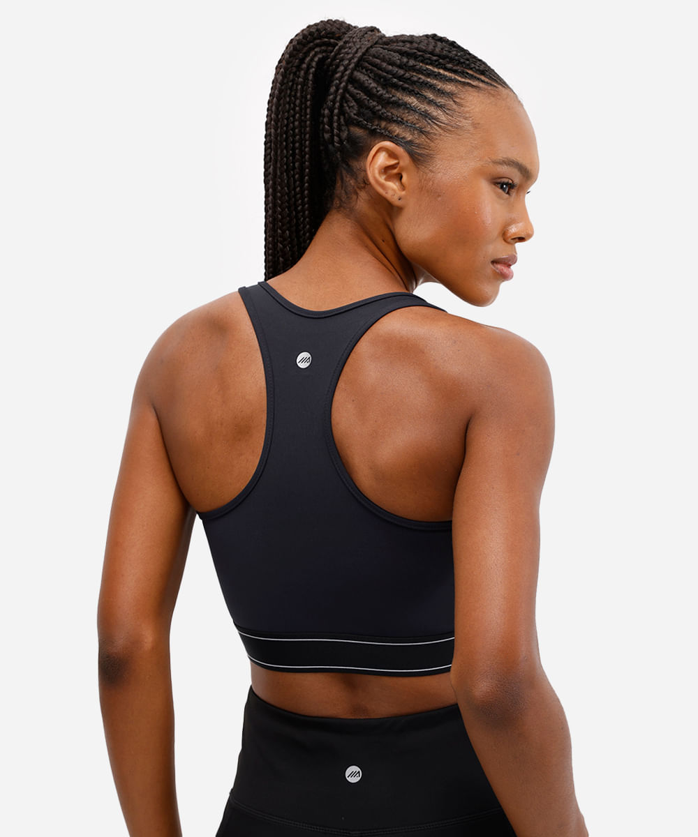 top nadador feminino esportivo preto