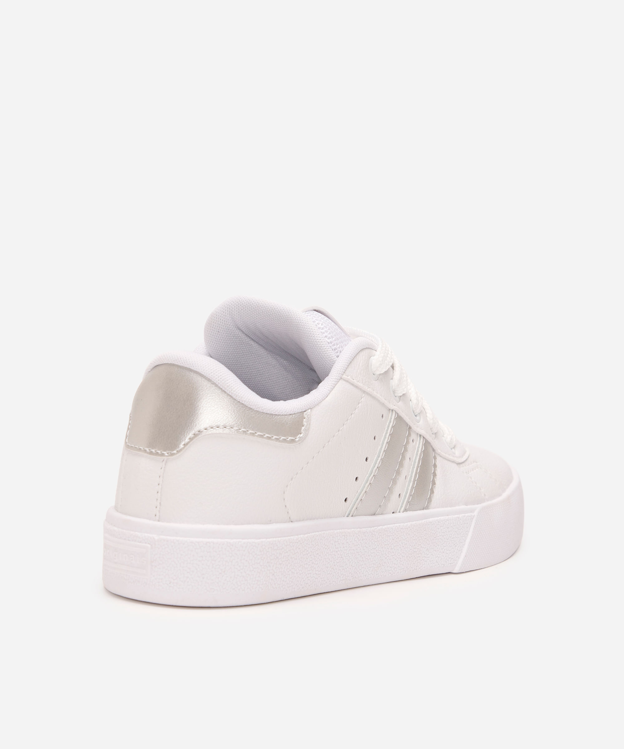tênis casual infantil com recortes ollie branco