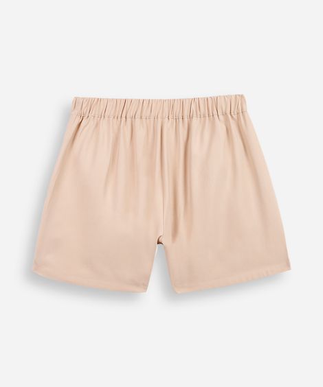 short de alfaiataria juvenil com nervura - areia