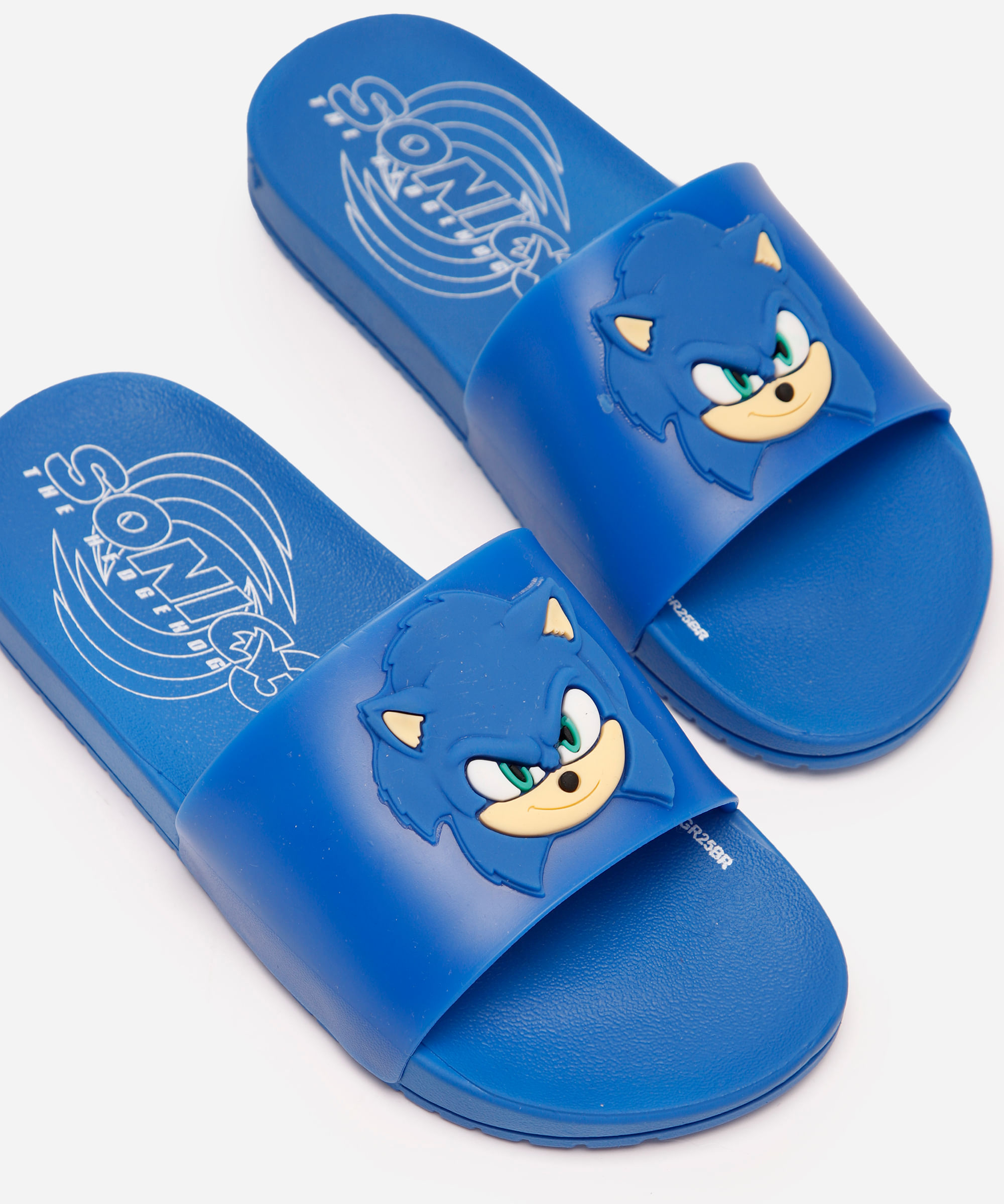chinelo infantil sonic grendene  azul