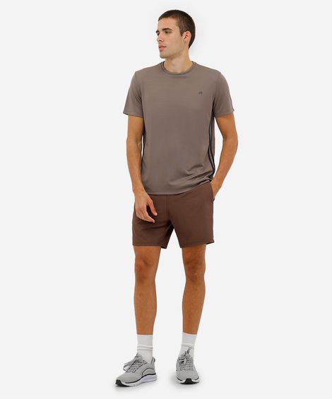 short masculino esportivo marrom