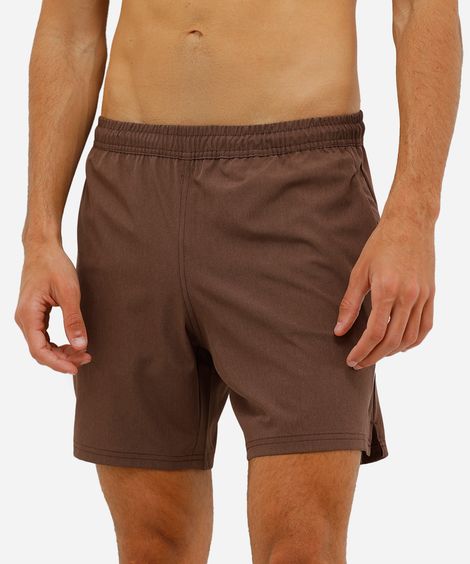 short masculino esportivo marrom