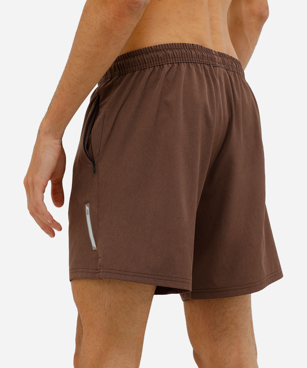 short masculino esportivo marrom