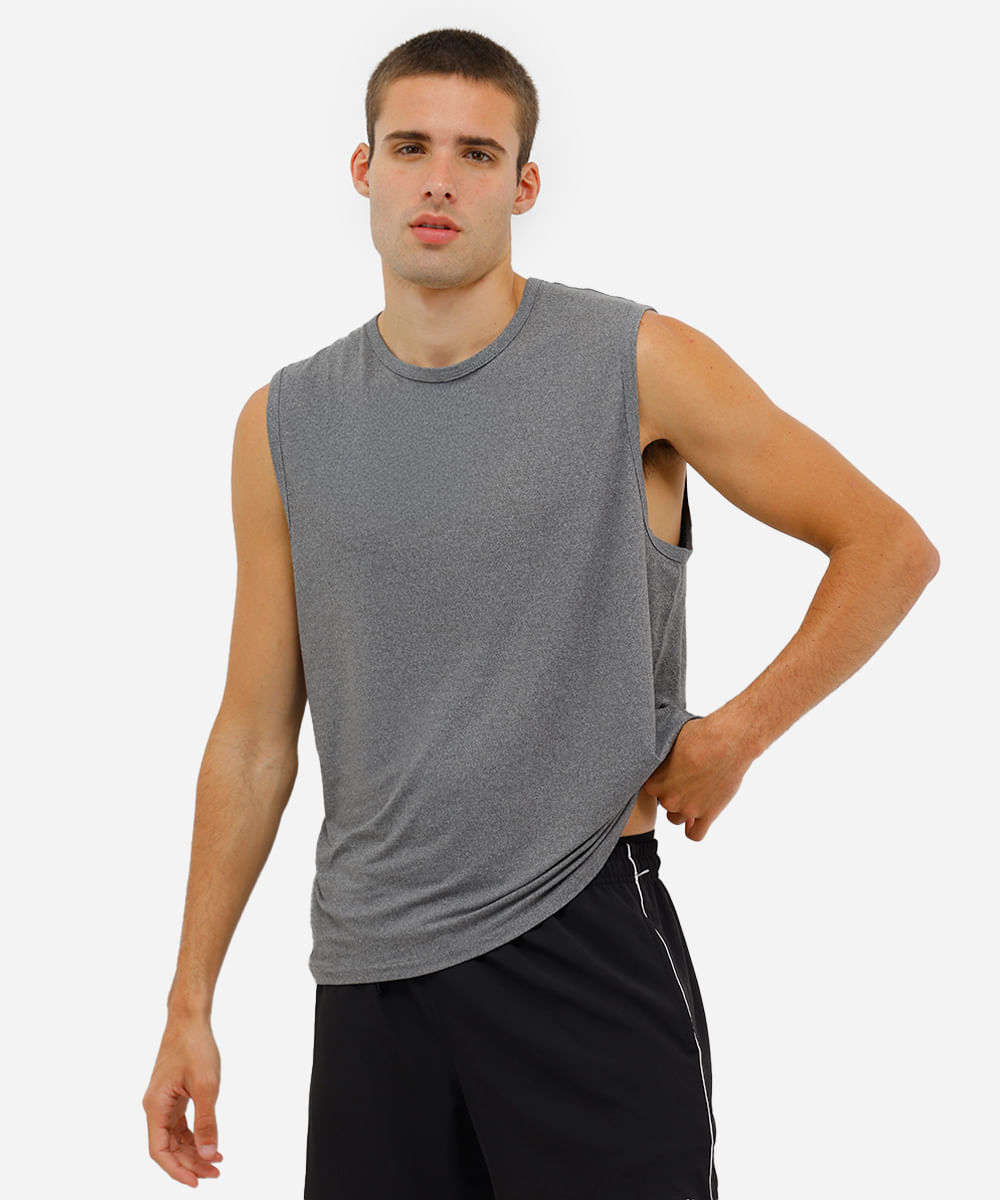 regata esportiva masculina cinza