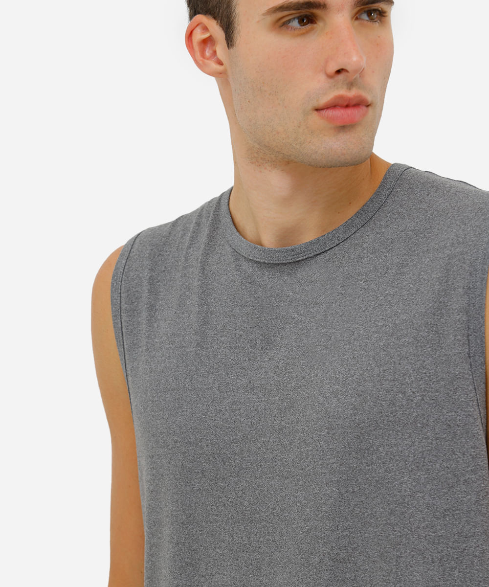 regata esportiva masculina cinza