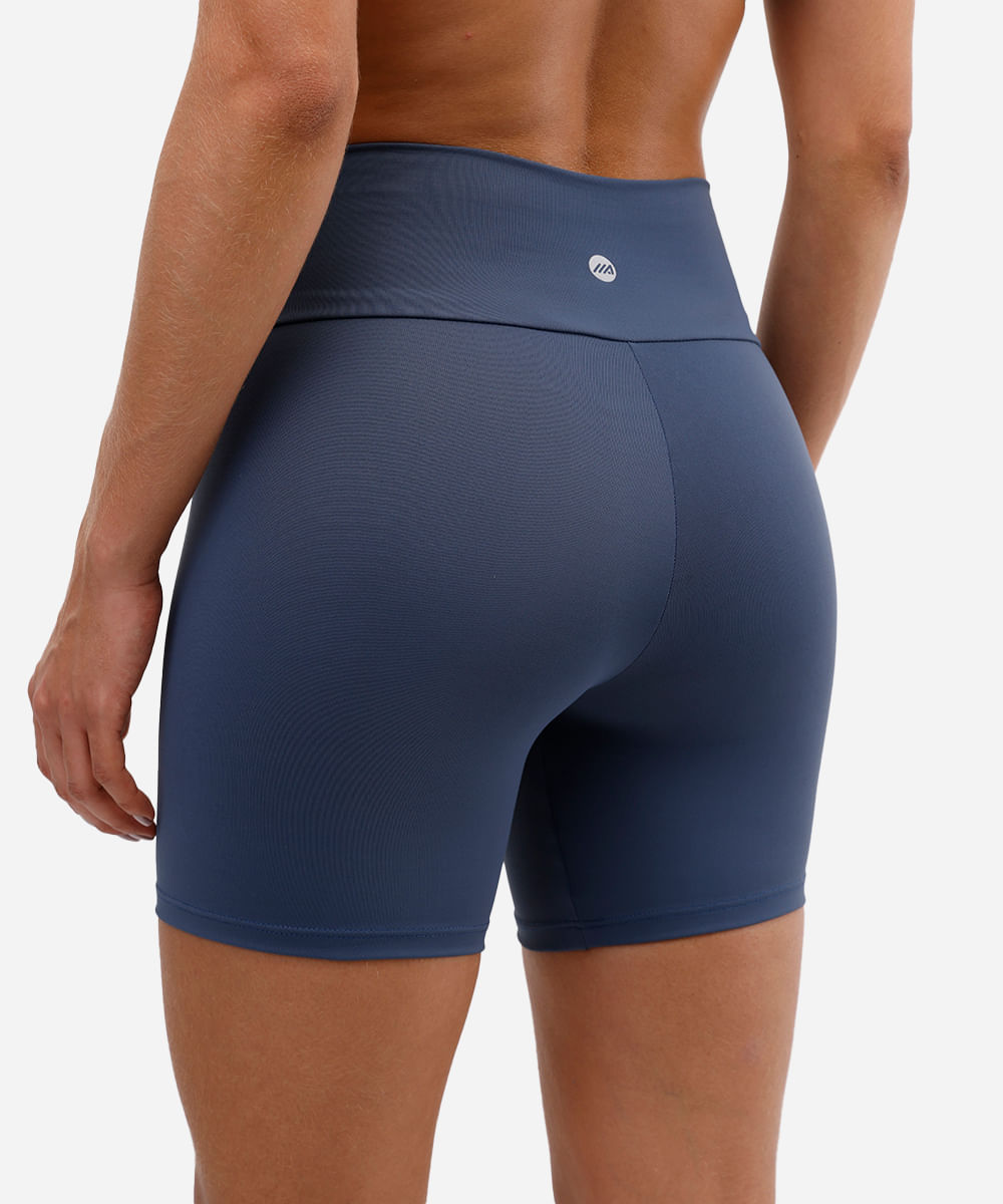bermuda feminina esportiva azul