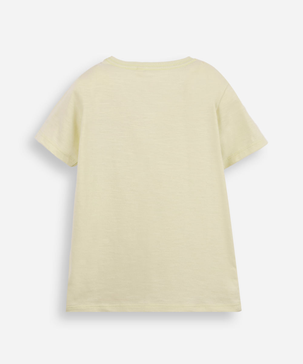 camiseta infantil estampa interativo dino verde