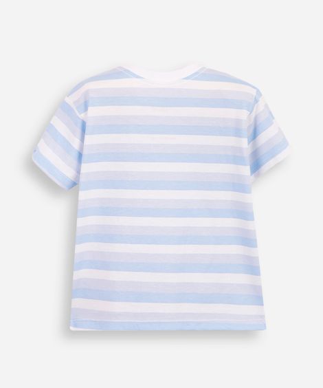 camiseta infantil listra minnie colorido