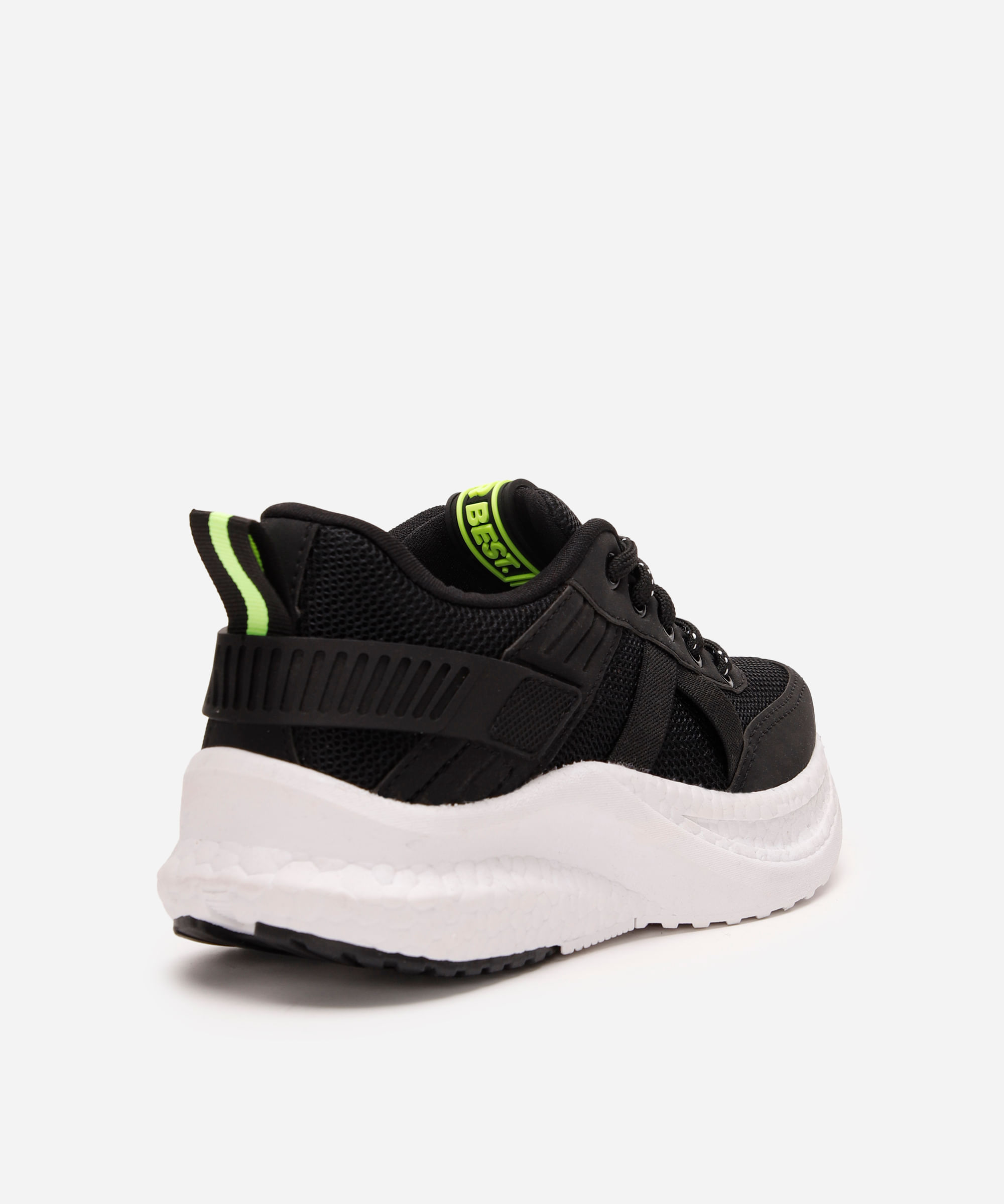 tenis kids cano baixo casual preto