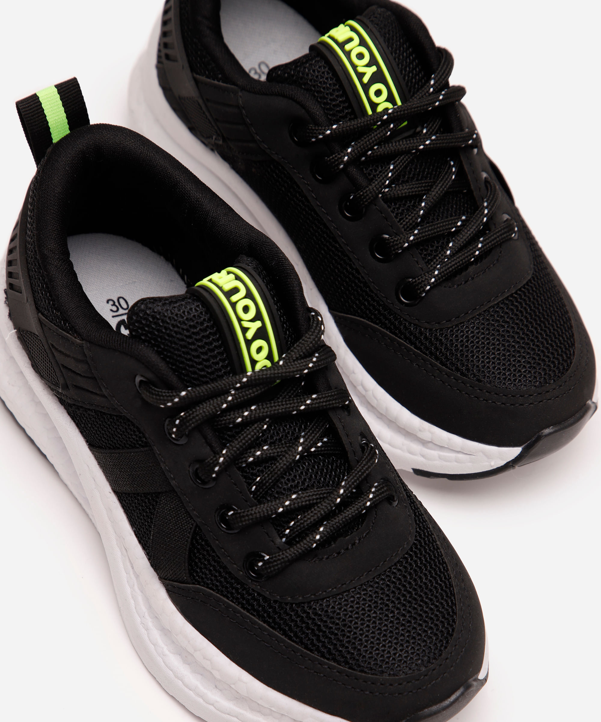 tenis kids cano baixo casual preto